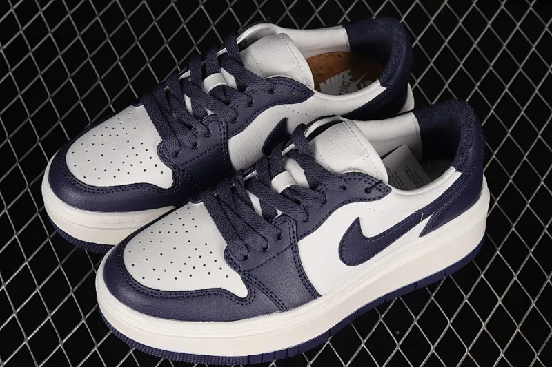 All categories Air Jordan Jordan series basketball shoes Air Jordan 1 Low Z version Air Jordan 1 Elevate Low SE "Wolf Grey" Little AJ first layer thick sole retro basketball shoes DH7004-141